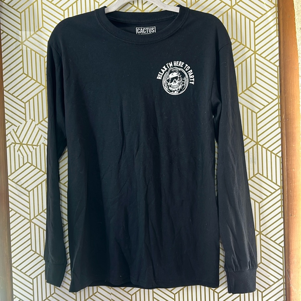 cactus & Skulls long sleeve tee Small